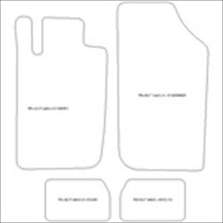 Peugeot 206CC LHD Car Mats